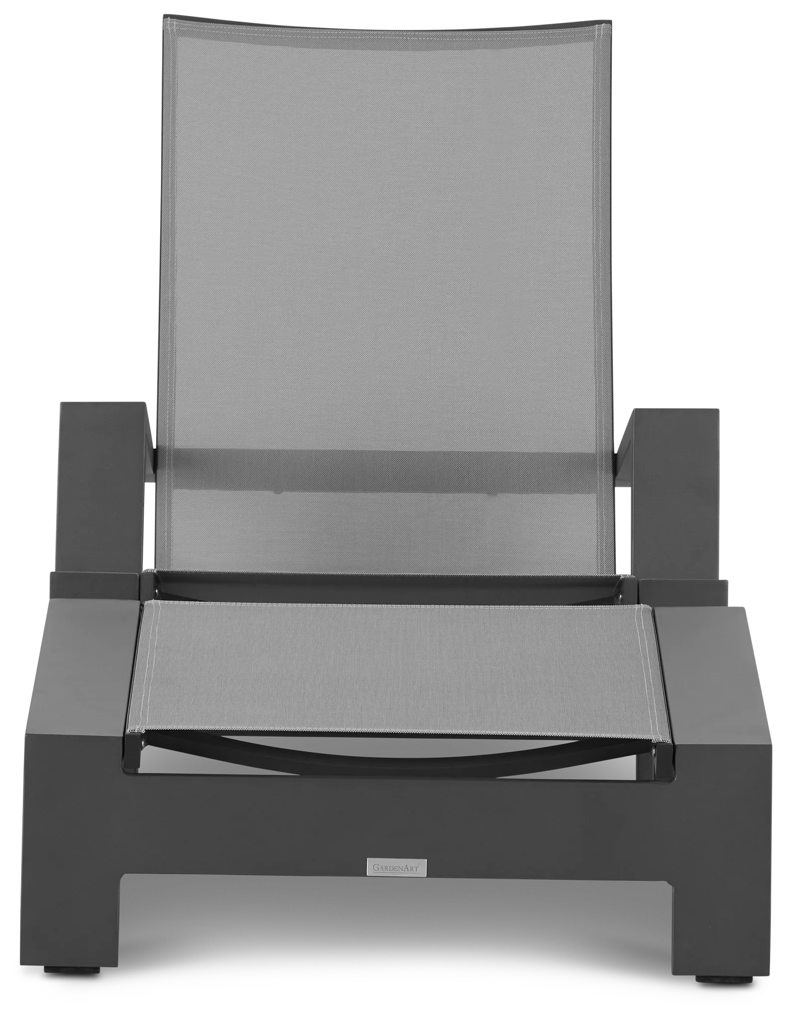 Linear Dark Gray Chair & Otto