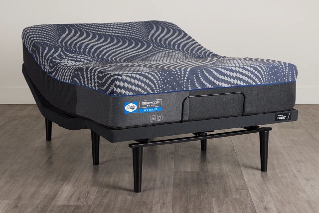 Sealy Posturpedic Plus Hybrid Albany Medium Ergo 3.0 Adjustable Mattress Set