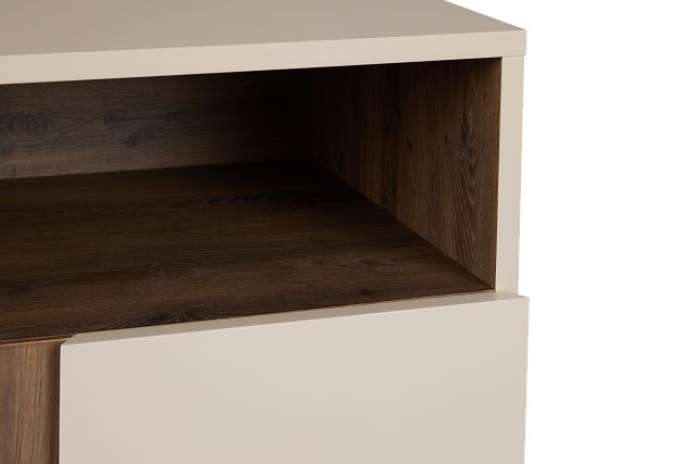 Brasilia Light Beige 1-drawer Nightstand