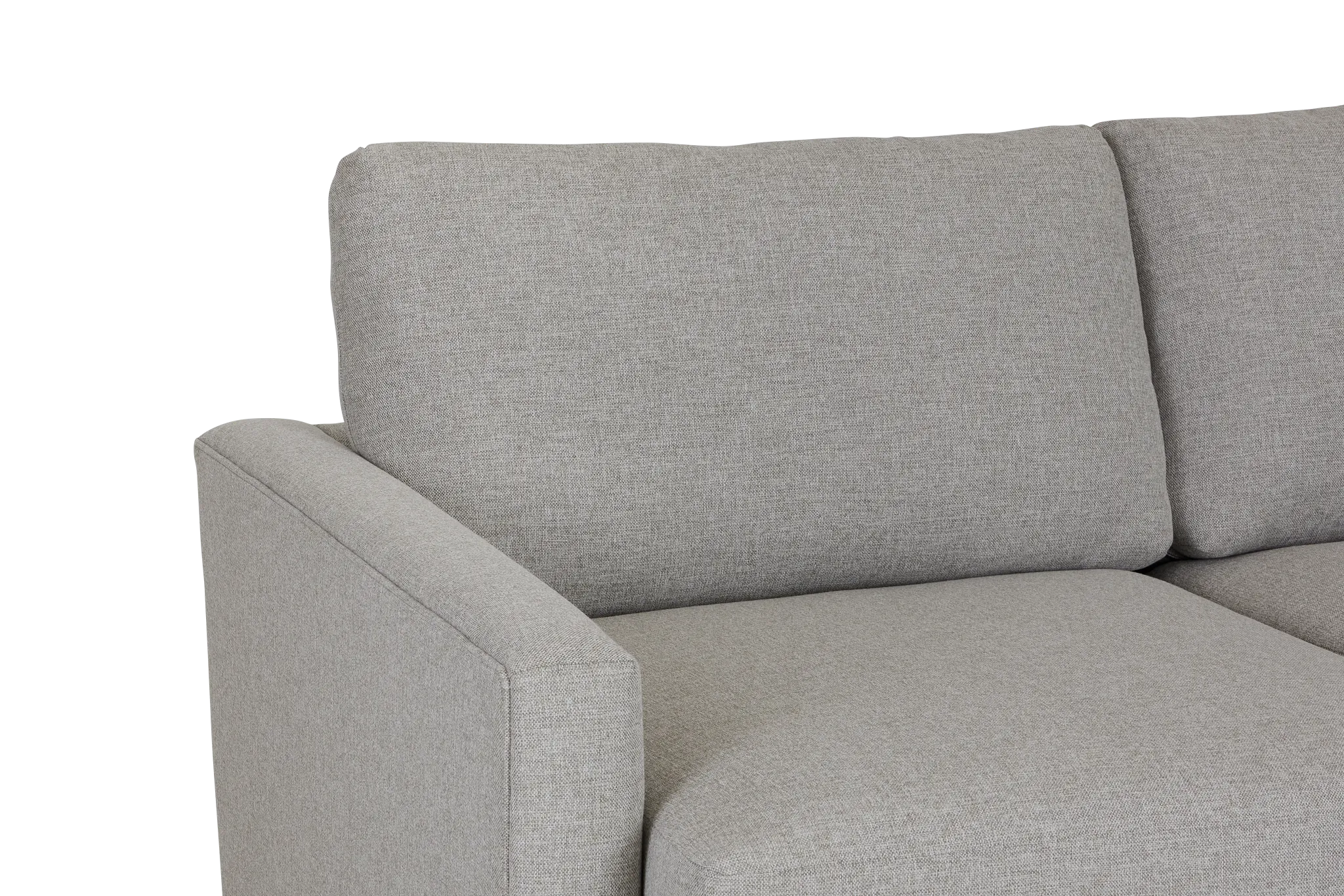 Noah Khaki Fabric Large Left Chaise Sectional