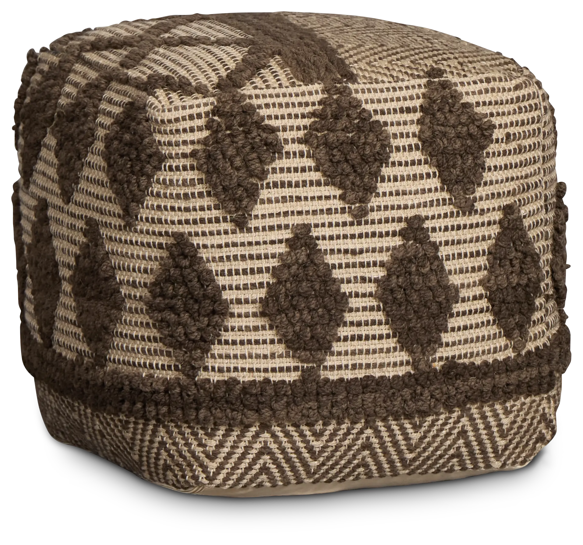 Madsi Dark Brown Accent Pouf Madsi Dark Brown Accent Pouf