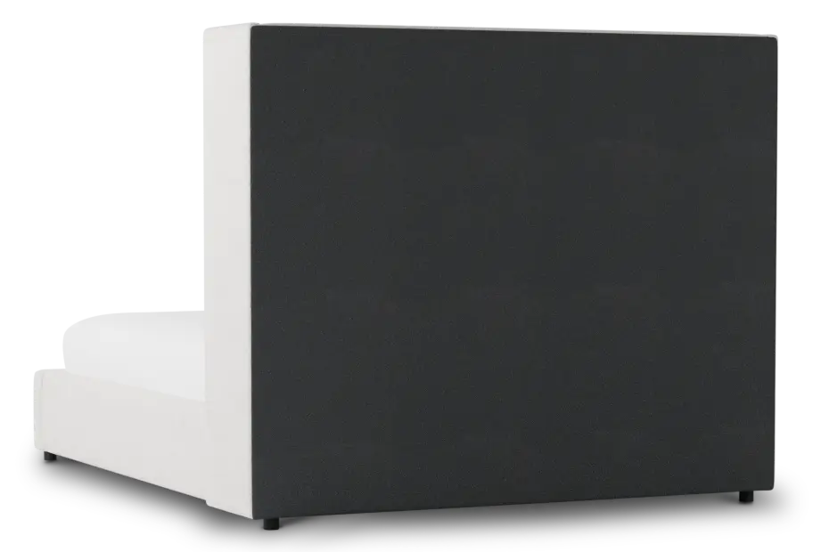 Captiva Linen Light Beige 60" Upholstered Shelter Bed Captiva Linen Light Beige 60" Upholstered Shelter Bed