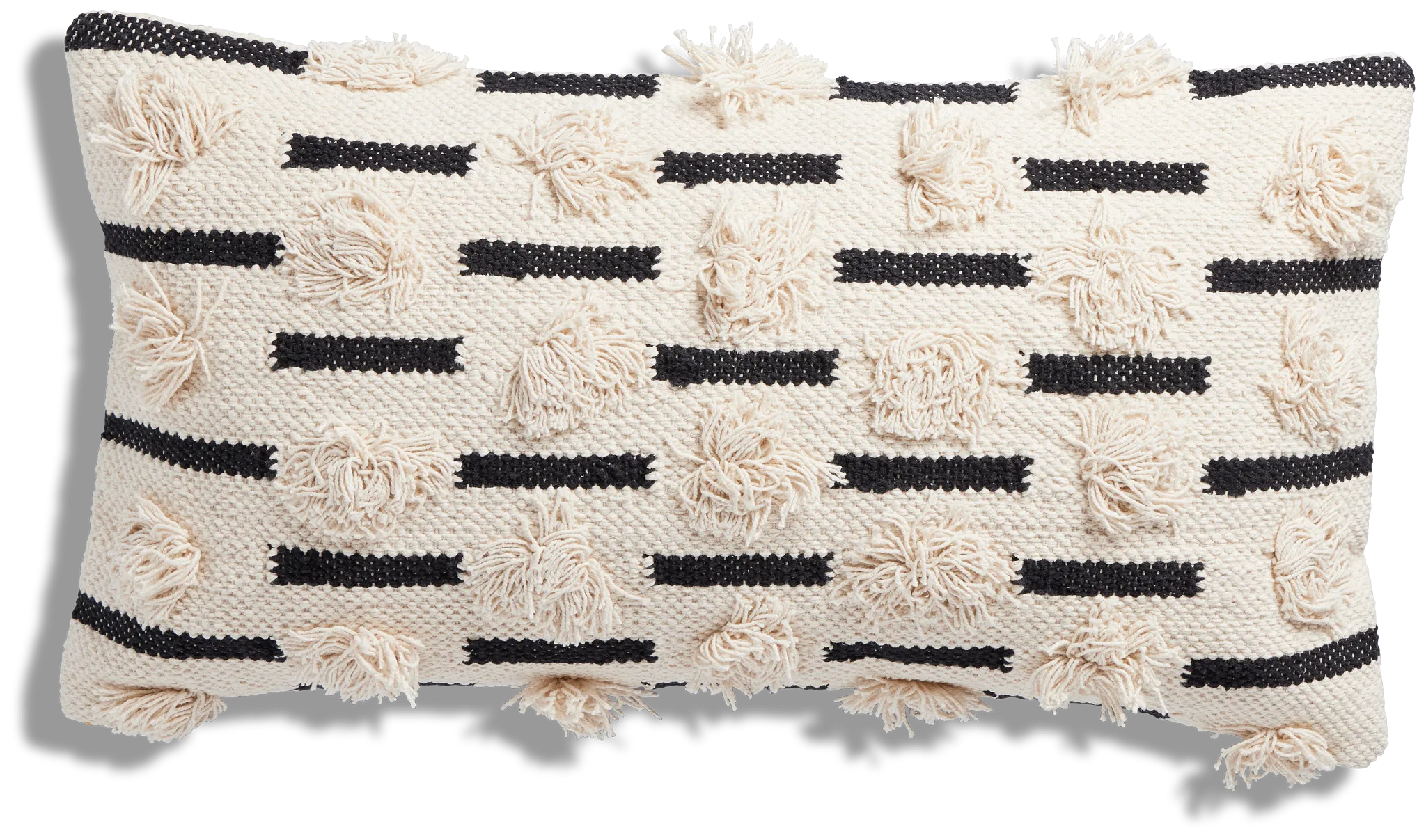 Gianni Ivory Lumbar Accent Pillow