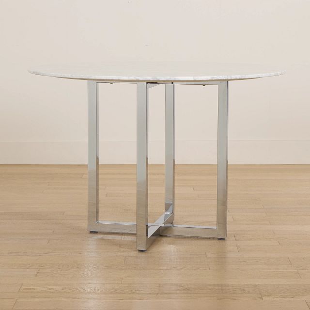 Amalfi Marble Round High Dining Table
