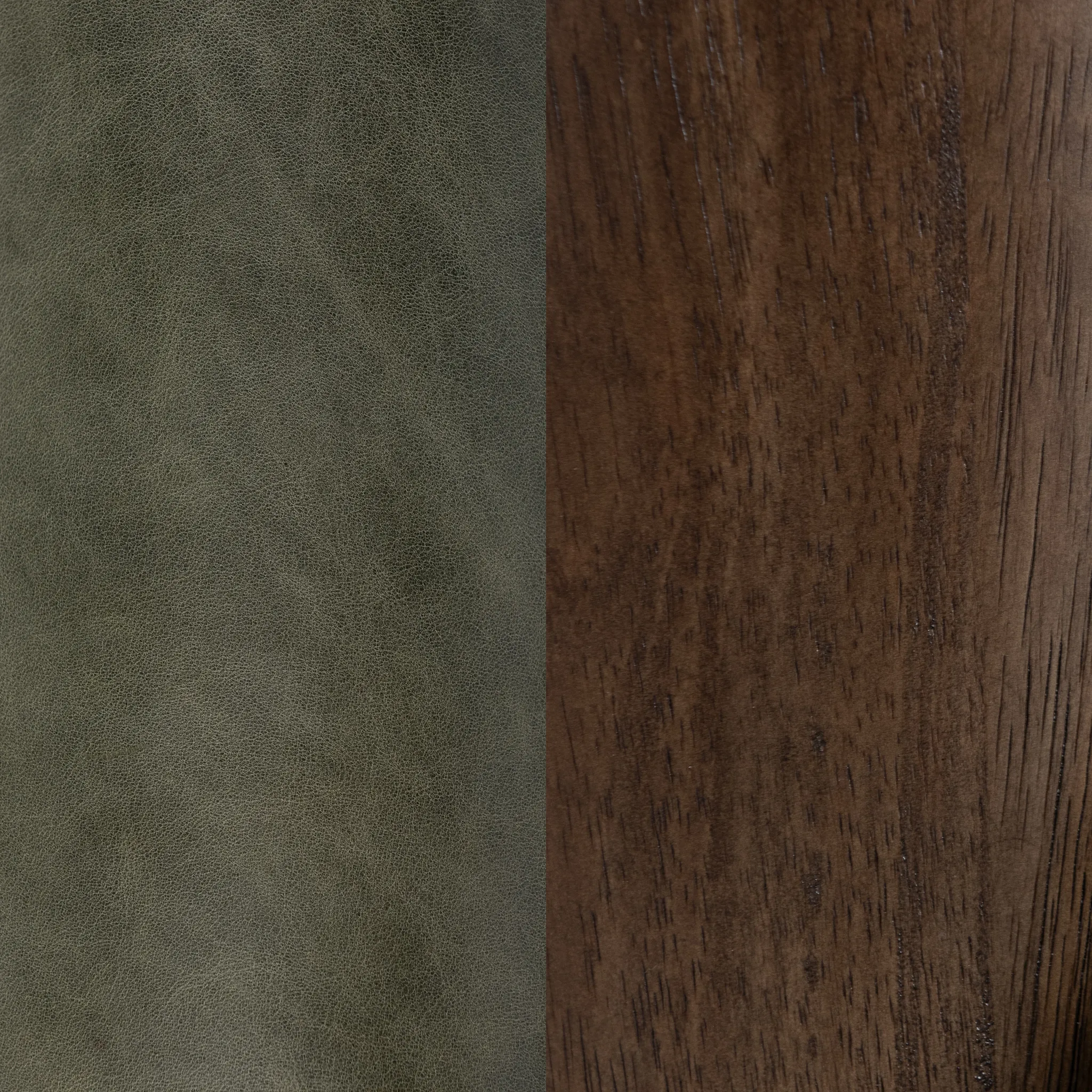 Royal Green Leather Accent Chair