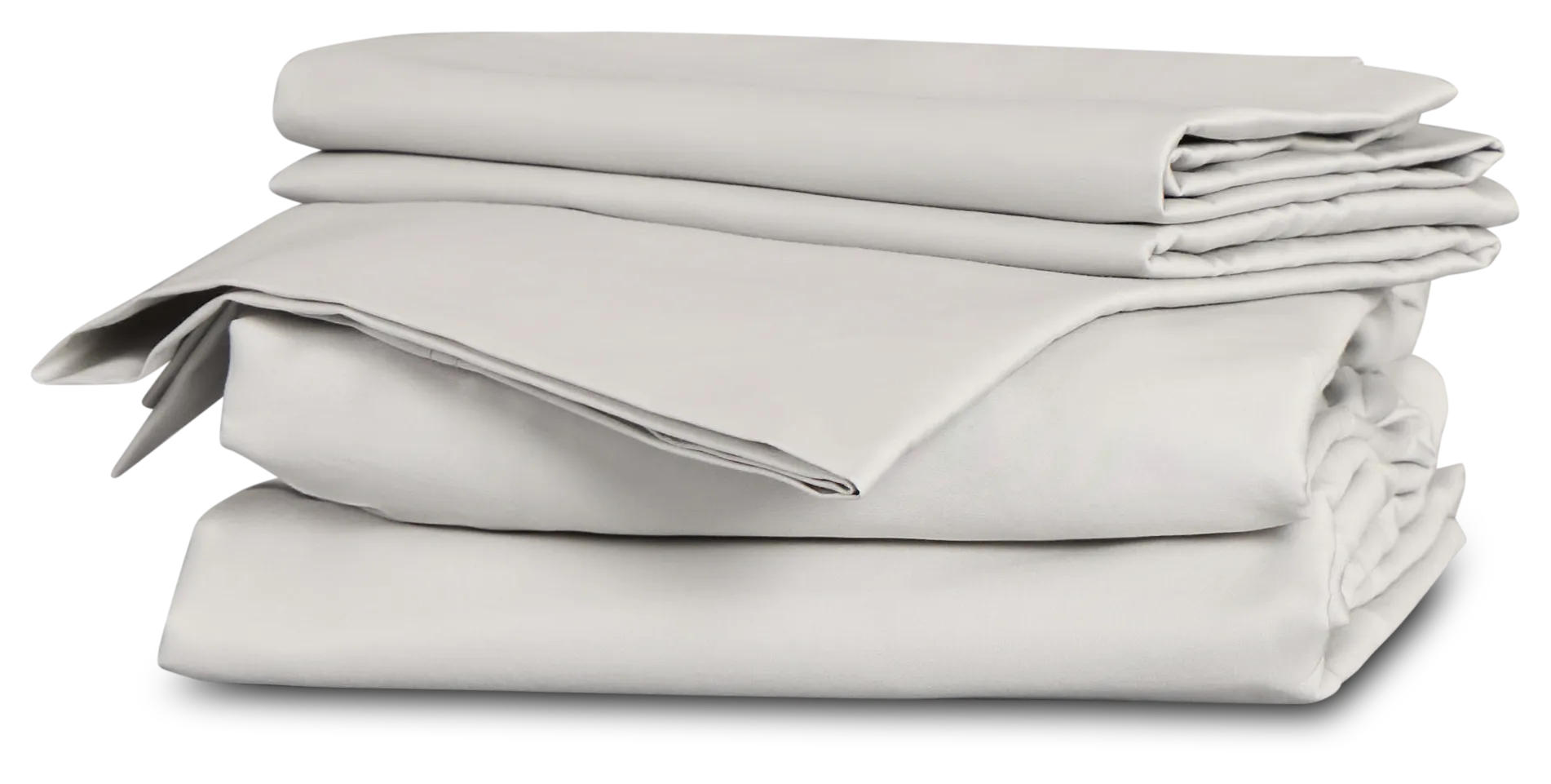 Rest & Renew Cotton Sateen Gray 300 Thread Sheet Set