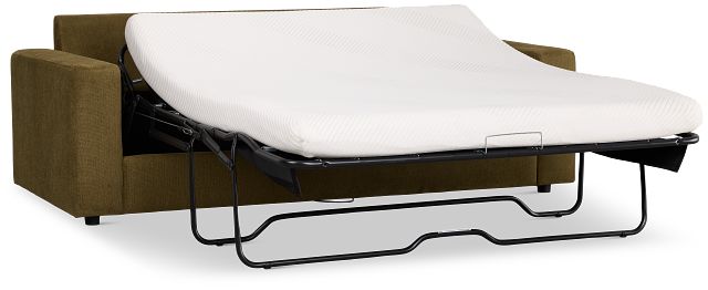 Carmen Green Fabric Memory Foam Sleeper