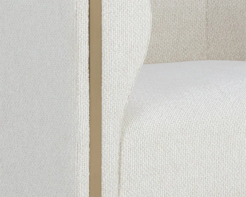 Rhea Ivory Fabric Chair