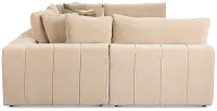 Cruz Light Beige Fabric 6-piece Pit Sectional