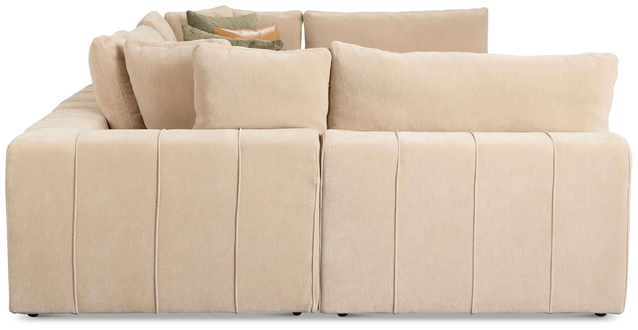 Cruz Light Beige Fabric 6-piece Pit Sectional Cruz Light Beige Fabric 6-piece Pit Sectional