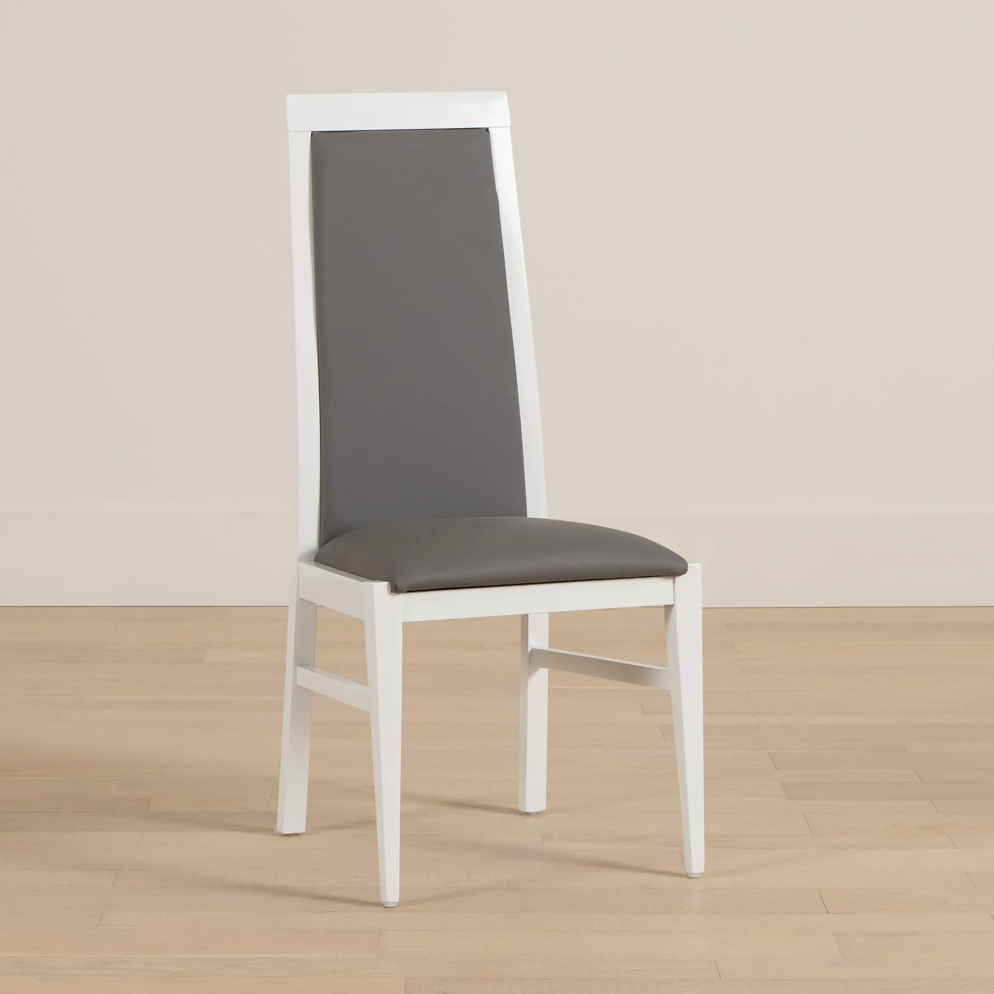 Modena White Upholstered Side Chair