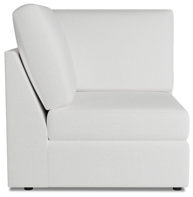 Citymod White Fabric Wedge