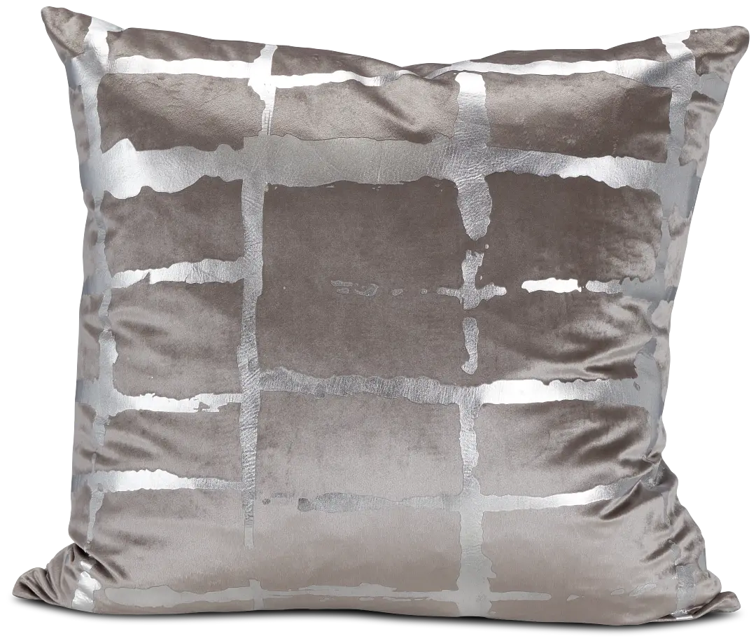 Gia Silver 22" Accent Pillow Gia Silver 22" Accent Pillow