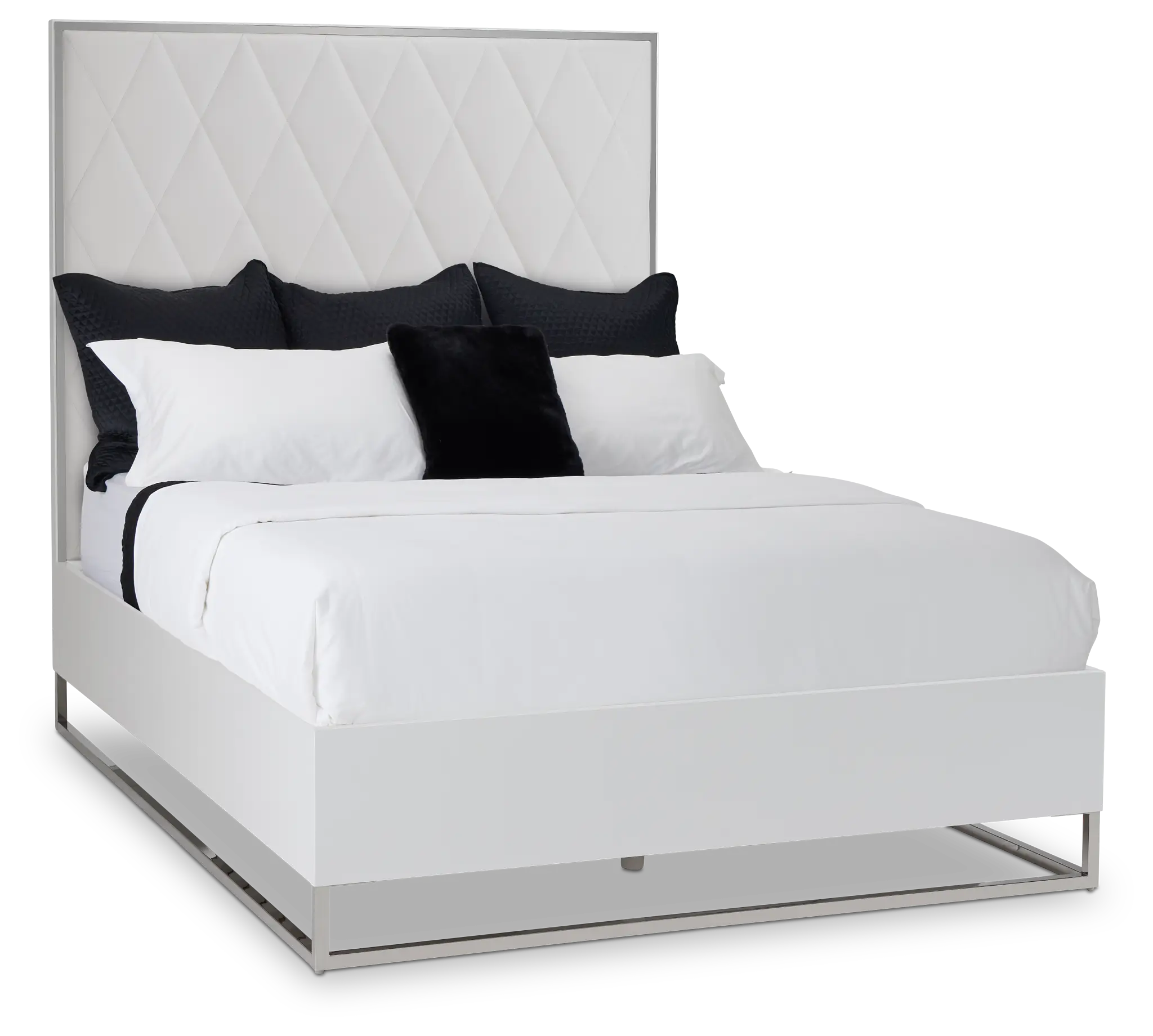 Miami White Uph Platform Bed Miami White Uph Platform Bed