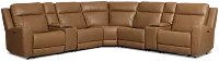 Colton Brown Micro Large Dual Power Reclining Two-arm Sectional