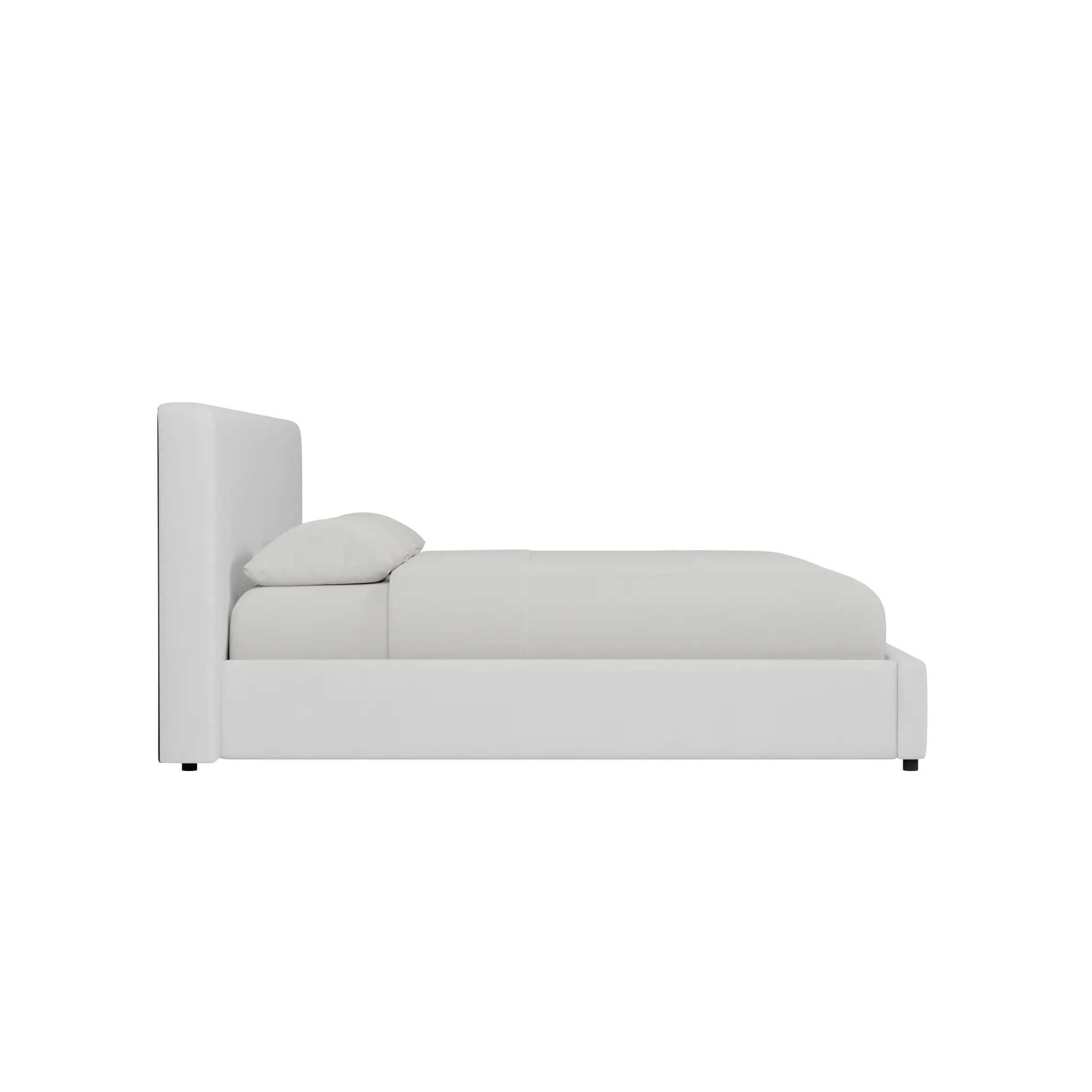 Grayton Suave White 44" Upholstered Platform Bed Grayton Suave White 44" Upholstered Platform Bed