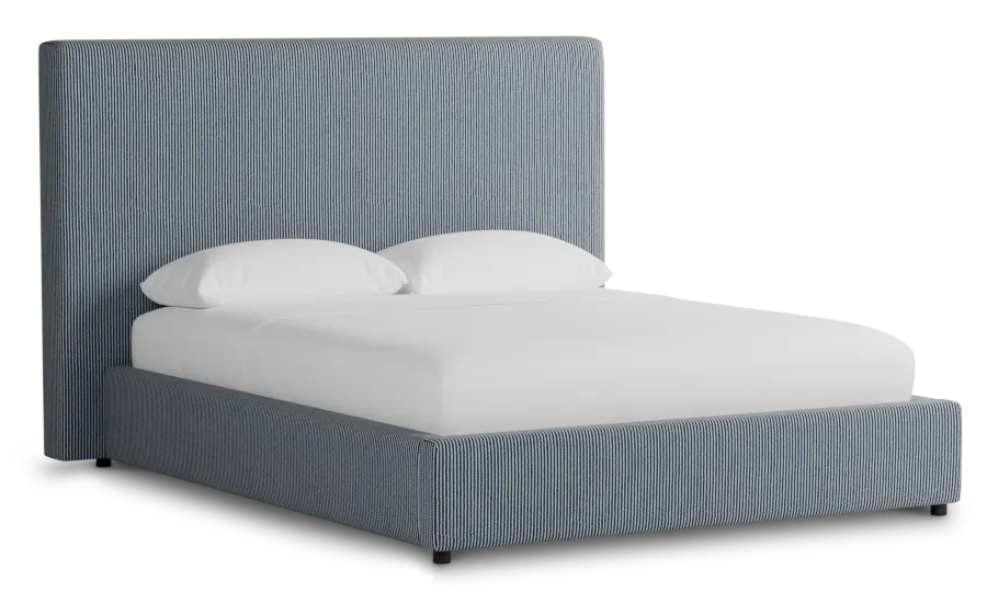 Grayton Lucy Navy 54" Upholstered Platform Bed