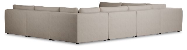 Destin Sutton Beige Fabric 8-piece Modular Sectional