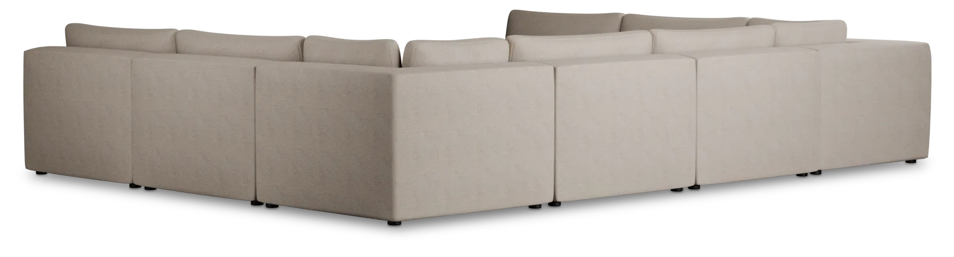 Destin Sutton Beige Fabric 8-piece Modular Sectional