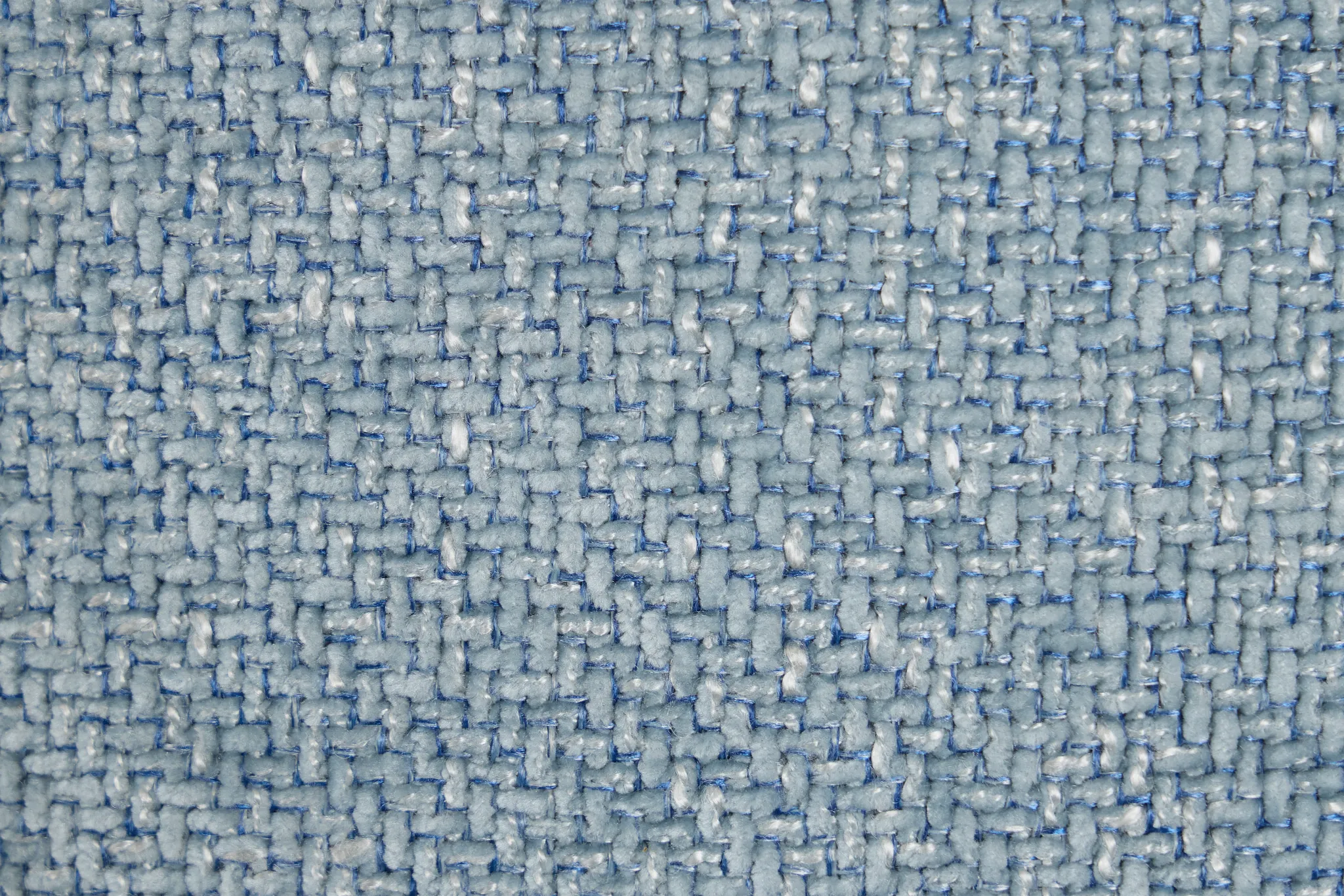 Hendrix Light Blue Fabric Medium Tri Power 2 Arm Extension Chaise Sectional