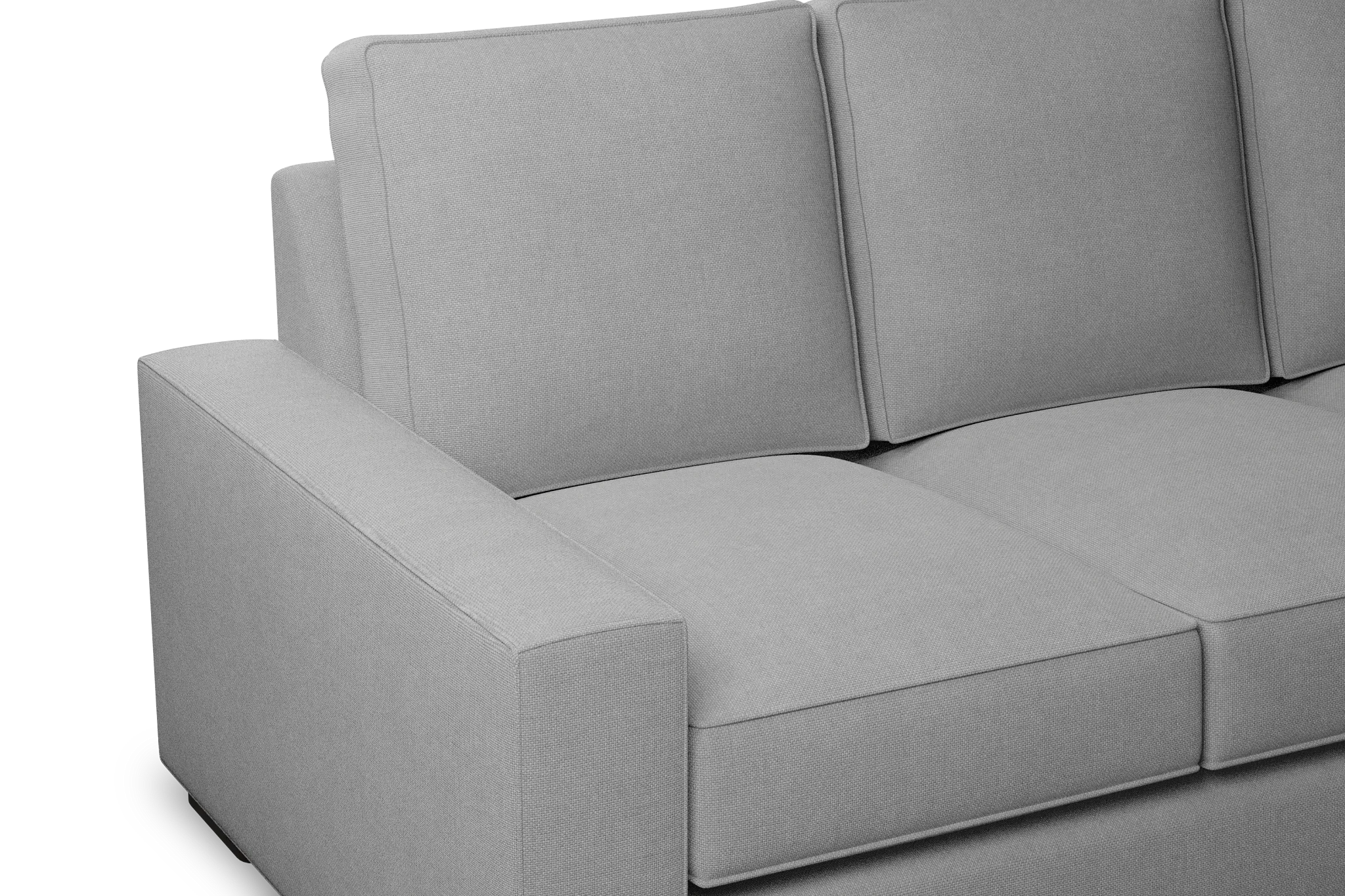 Edgewater Suave Gray 84" Sofa W/ 3 Cushions