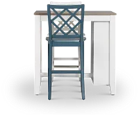 Edgartown Two-tone Storage High Table & Mixed Barstools