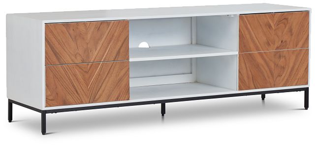 Kenzo White Accent Tv Stand (1)