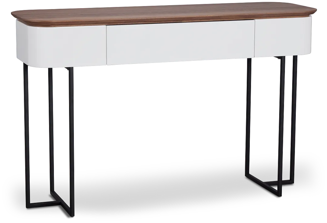 Harlan White Sofa Table