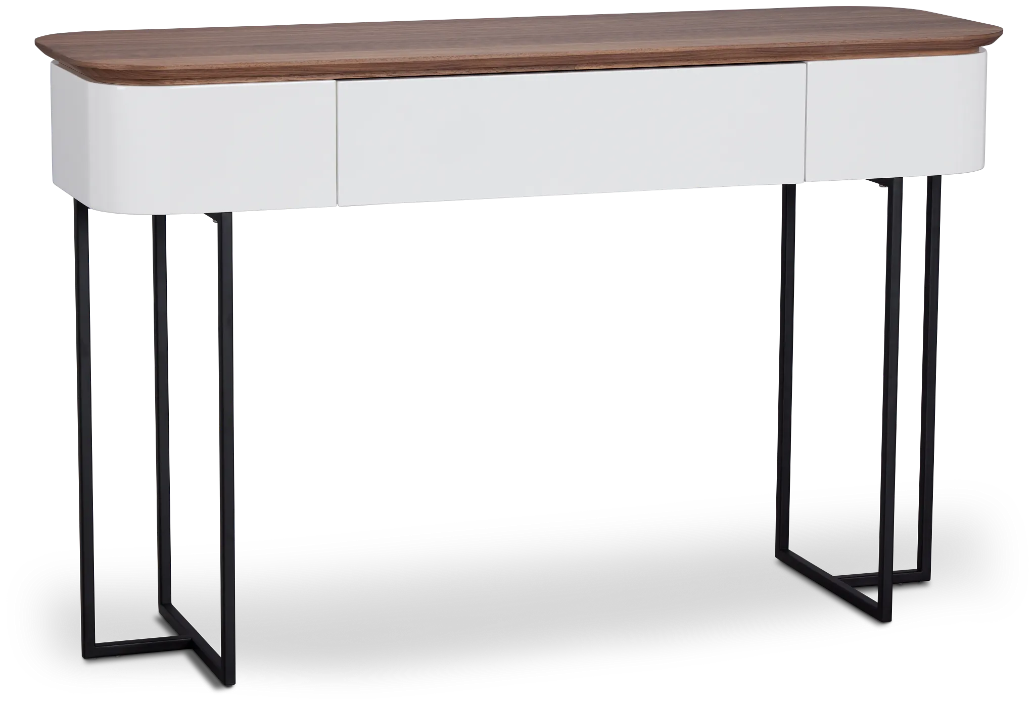 Harlan White Sofa Table