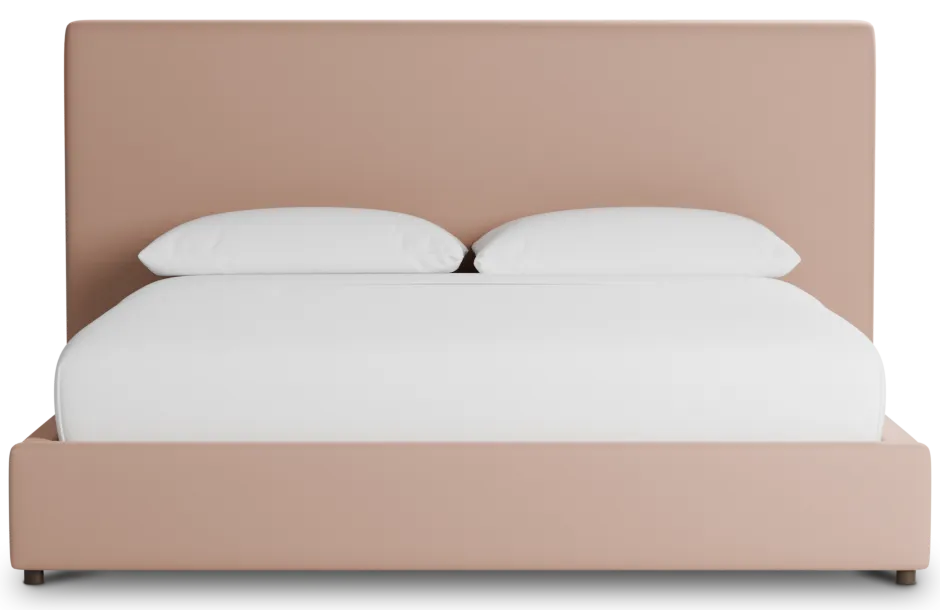 Grayton Joya Light Pink 54" Upholstered Platform Bed