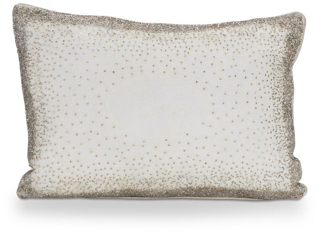 Lila Ivory Lumbar Accent Pillow