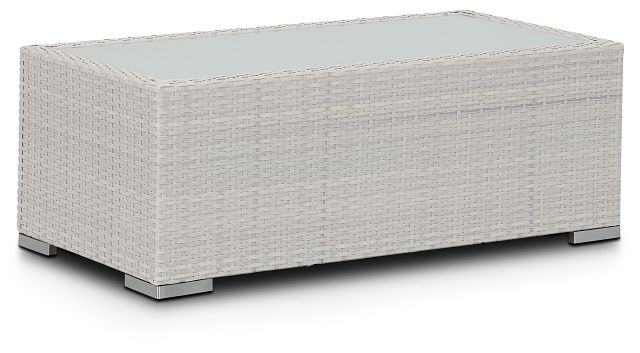 Biscayne White Rect Coffee Table