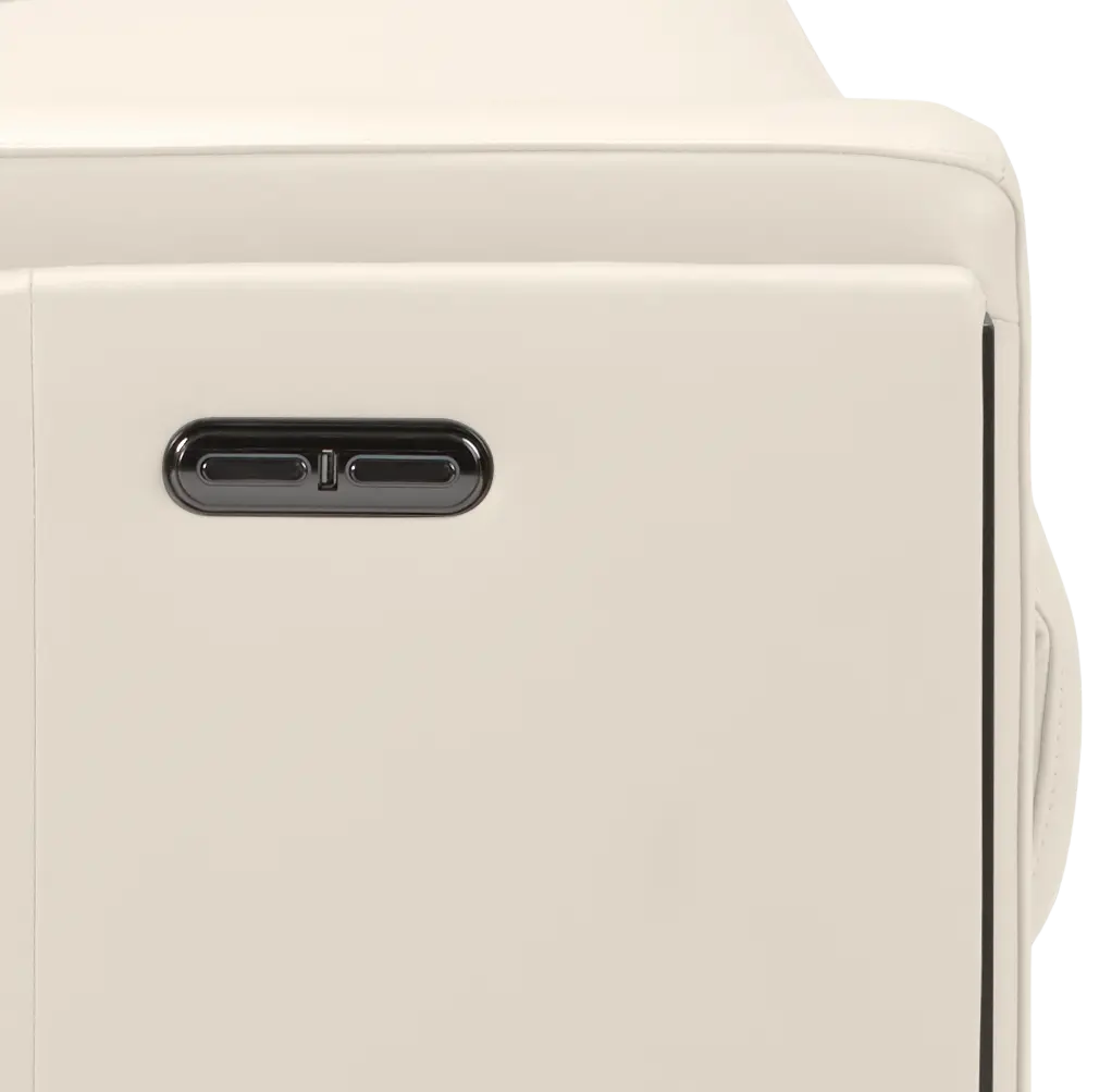 Atlas White Lthr/vinyl Power Reclining Sofa Atlas White Lthr/vinyl Power Reclining Sofa