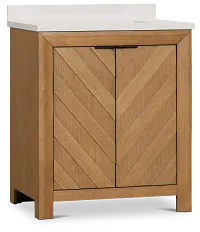 Delray Light Tone 30" Single Bathroom Vanity
