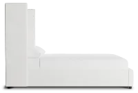 Captiva Sutton White 60" Upholstered Shelter Bed