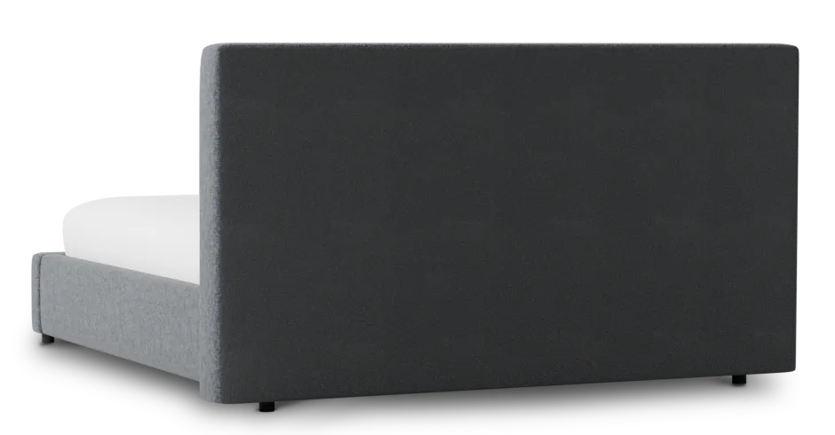 Gayton Elavation Gray 44" Upholstered Platform Bed