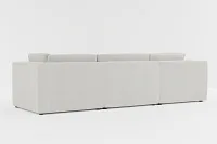 Destin Maguire Ivory Fabric 5pc Bumper Sectional