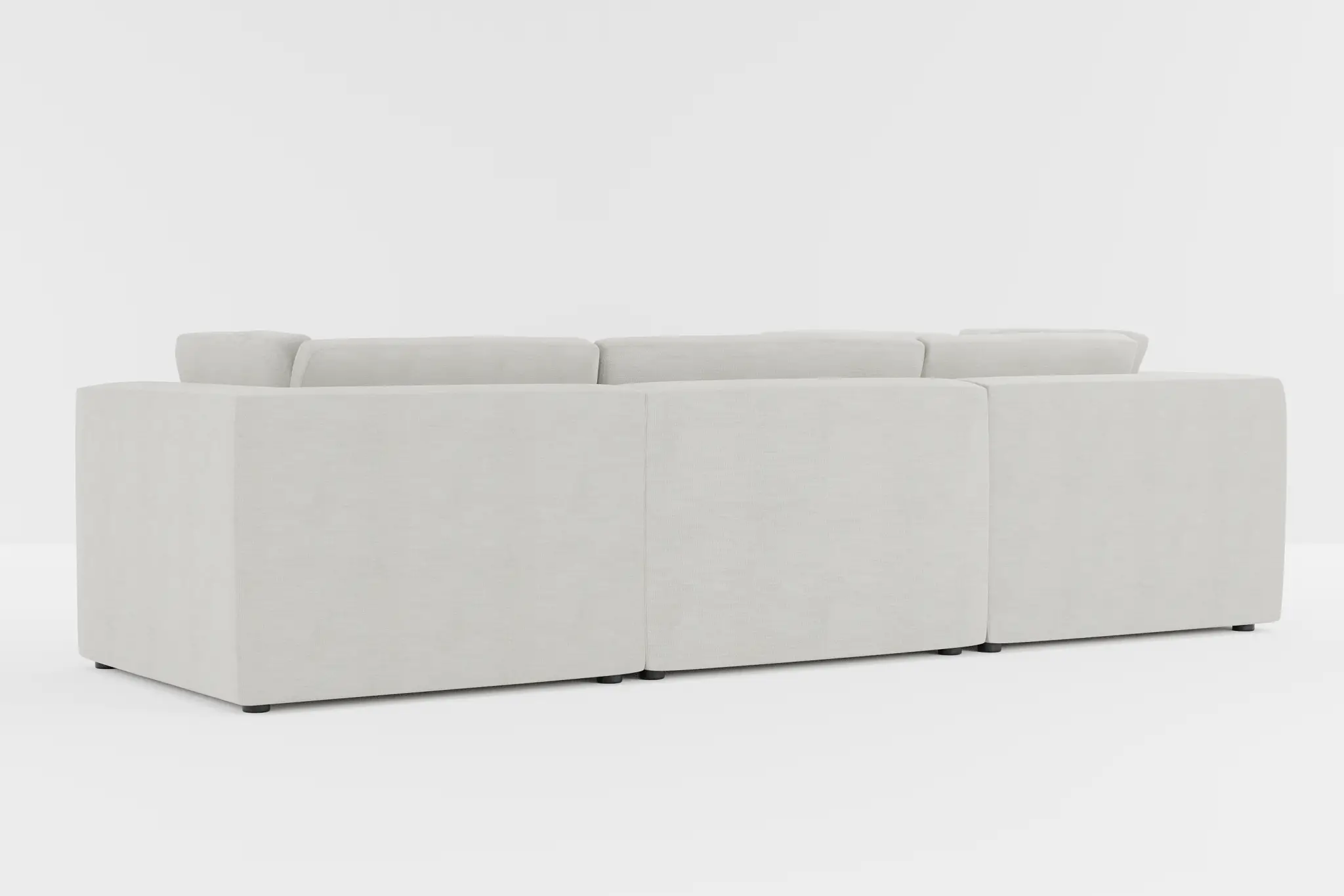 Destin Maguire Ivory Fabric 5pc Bumper Sectional Destin Maguire Ivory Fabric 5pc Bumper Sectional