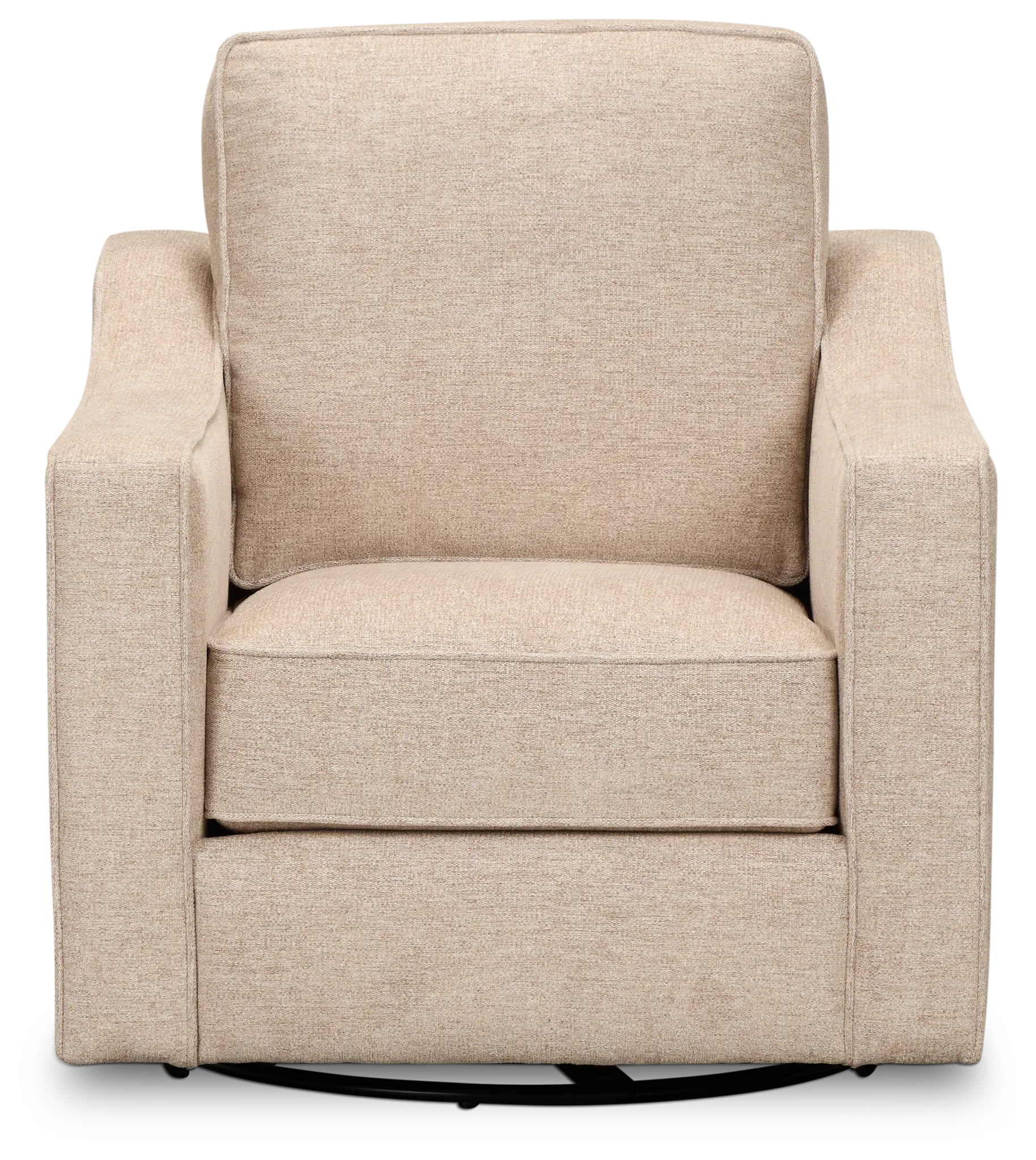 Maisie Light Brown Fabric Swivel Chair Maisie Light Brown Fabric Swivel Chair