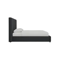 Grayton Elite Black 54" Upholstered Platform Bed