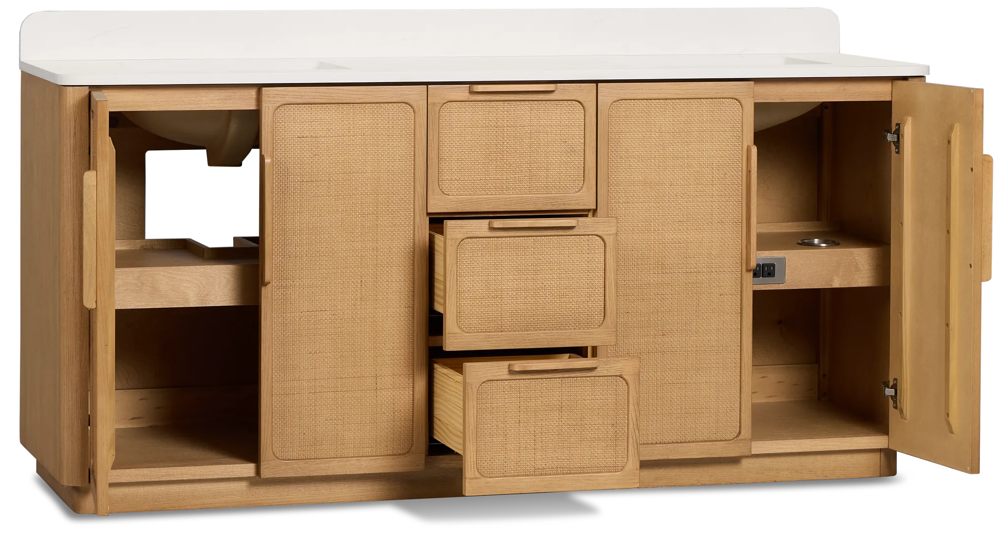 Pacific Light Tone 72" Double Bathroom Vanity