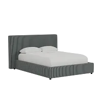 Grayton Lucy Navy 44" Upholstered Platform Bed