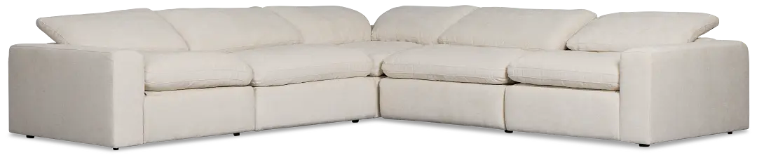 Drift Light Beige Fabric Small Two-arm Power Reclining Sectional Drift Light Beige Fabric Small Two-arm Power Reclining Sectional