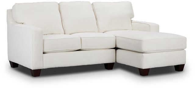 Andie White Fabric Right Chaise Sectional (1)
