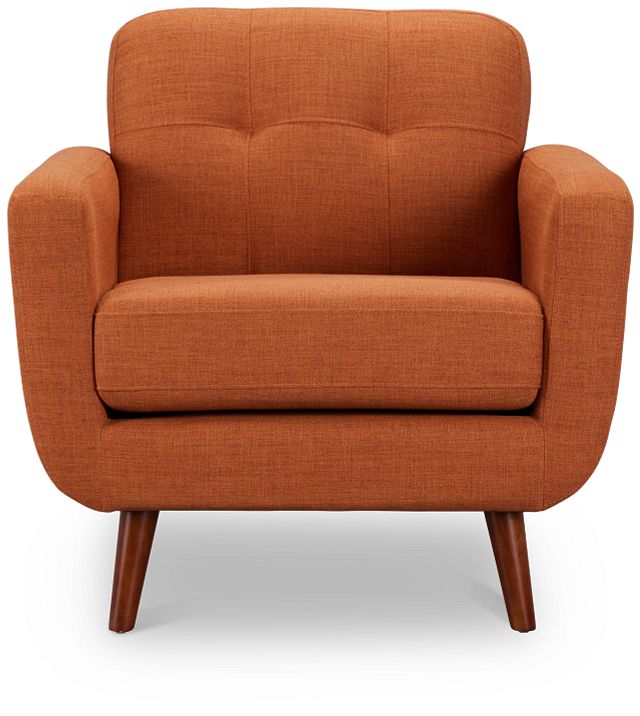 Raya Orange Fabric Chair