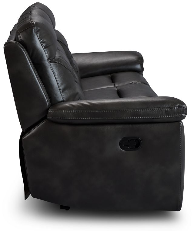 Phoenix Dark Gray Micro Reclining Sofa