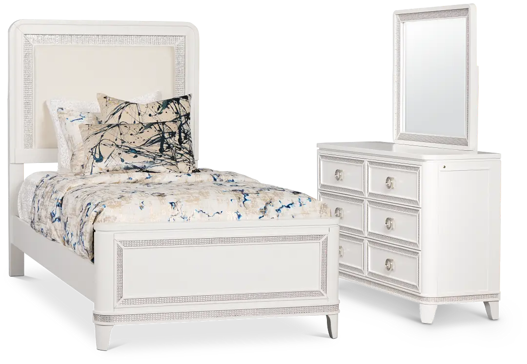 Milan White Uph Panel Bedroom Milan White Uph Panel Bedroom