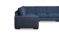 Edgewater Revenue Dark Blue Large Right Chaise Sectional