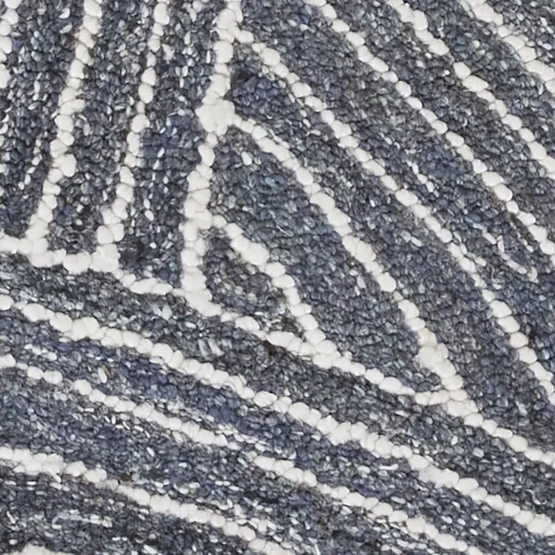 BLUE Patone Blue 5x8 Area Rug