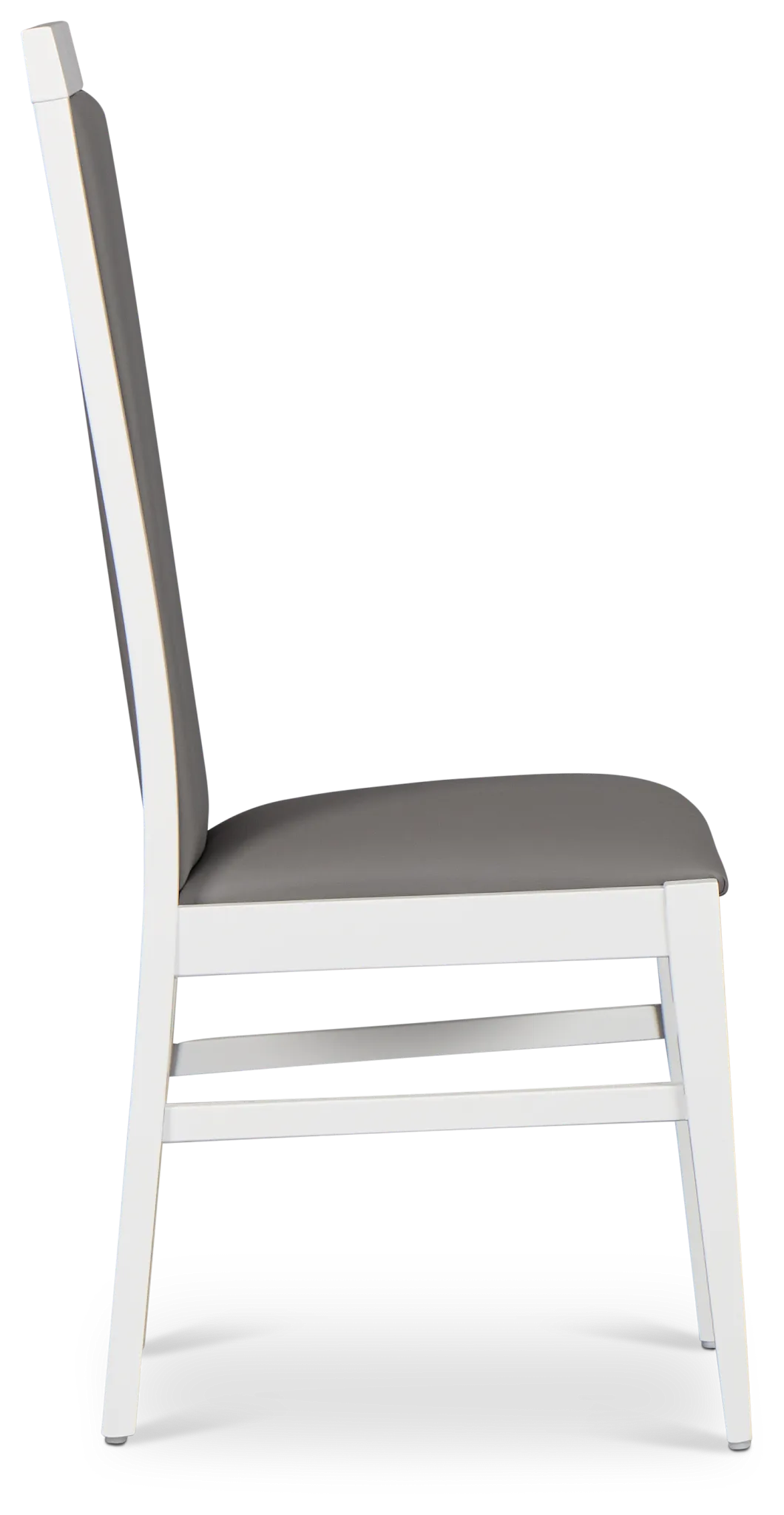 Modena White Upholstered Side Chair